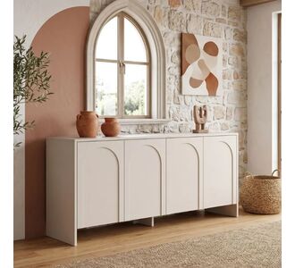 Μπουφές Aurelia Megapap χρώμα κρεμ 180x45x80εκ. |  Μπουφέδες στο espiti