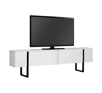 Έπιπλο τηλεόρασης Luxe Megapap χρώμα λευκό - μαύρο 180x30x50εκ. |  Έπιπλα τηλεόρασης στο espiti