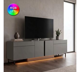 Έπιπλο τηλεόρασης Arlen Megapap με Led Rgb χρώμα ανθρακί 180x32x50εκ. |  Έπιπλα τηλεόρασης στο espiti