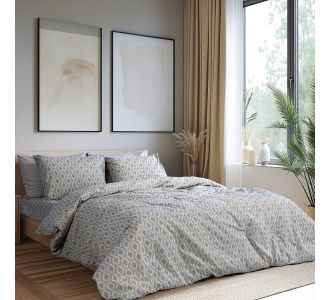 Beauty Home Σετ παπλωματοθήκη μονή Moments Art 12563 170x250 Γκρι       |  Παπλωματοθήκες Μονές στο espiti