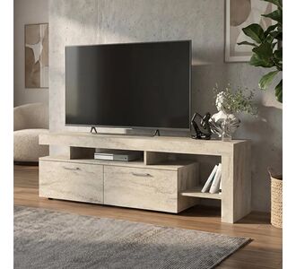 Έπιπλο τηλεόρασης Acnes Megapap χρώμα travertine 160x40x53εκ. |  Έπιπλα τηλεόρασης στο espiti