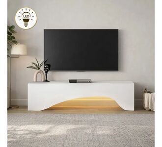 Έπιπλο τηλεόρασης Mara Megapap με LED χρώμα λευκό 150x31,4x40εκ. |  Έπιπλα τηλεόρασης στο espiti