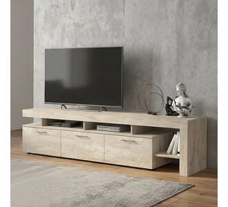 Έπιπλο τηλεόρασης Acnes Megapap χρώμα travertine 220x40x52εκ. |  Έπιπλα τηλεόρασης στο espiti