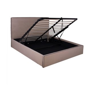 ΚΡΕΒΑΤΙ ALLIE HM584.02 160x200 εκ. ΜΕ ΑΠΟΘΗΚΕΥΤΙΚΟ ΧΩΡΟ ΜΠΕΖ ΥΦΑΣΜΑ |  Κρεβάτια στο espiti