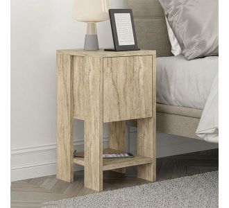 Κομοδίνο Ema Megapap χρώμα travertine 30x30x55εκ. |  Κομοδίνα στο espiti