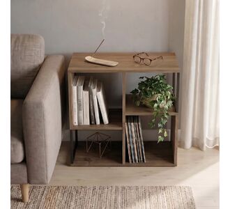 Βιβλιοθήκη Bolton Megapap χρώμα ανοιχτό καρυδί 62x22x62εκ. |  Βιβλιοθήκες στο espiti