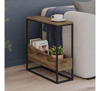 Τραπεζάκι βοηθητικό Lido Megapap χρώμα καρυδί Ud 60x22x62εκ. |  Τραπεζάκια βοηθητικά στο espiti
