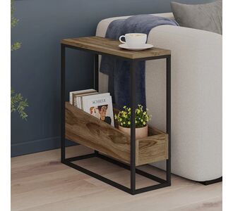 Τραπεζάκι βοηθητικό Lido Megapap χρώμα καρυδί Ud 60x22x62εκ. |  Τραπεζάκια βοηθητικά στο espiti