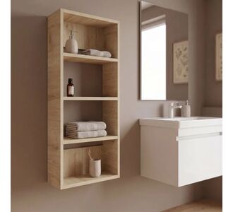 Ραφιέρα τοίχου Rafina Megapap χρώμα sapphire oak 40x15x90εκ. |  Ραφιέρες τοίχου στο espiti