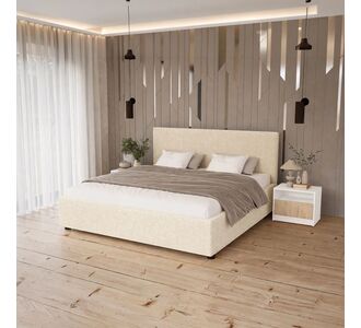 Κρεβάτι Billy Μπεζ Μπουκλέ 160x200cm AlphaB2B |  Κρεβάτια στο espiti