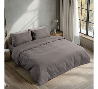 Beauty Home Σεντόνι υπέρδιπλο με λάστιχο Prime Art 1230 170x200+35 Ανθρακί       |  Σεντόνια Υπέρδιπλα / King Size στο espiti