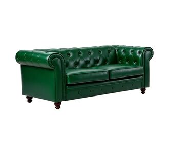Kαναπές διθέσιος τ. Chesterfield pakoworld pu κυπαρισσί 160x84x67εκ |  Καναπέδες στο espiti