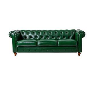 Kαναπές τριθέσιος τ. Chesterfield pakoworld pu κυπαρισσί 203x84x67εκ |  Καναπέδες στο espiti