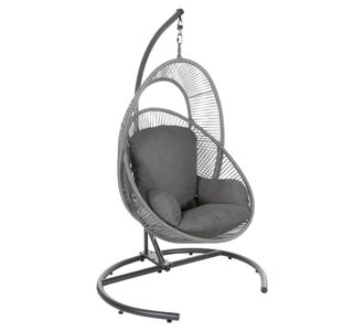 ΚΡΕΜΑΣΤΗ ΦΩΛΙΑ RULER HM6083.02 ΚΑΠΟΥΤΣΙΝΟ ΜΕΤΑΛ.- P.E.RATTAN-ΜΑΞΙΛΑΡΙ 120x110x190Υ |  Κούνιες στο espiti