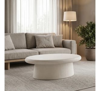 Τραπέζι σαλονιού Herona pakoworld mdf λευκό 100x60x32εκ |  Τραπεζάκια σαλονιού στο espiti