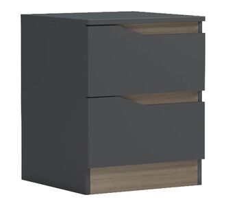 Κομοδίνο Verena pakoworld ανθρακί-sonoma 40x40x50εκ |  Κομοδίνα στο espiti