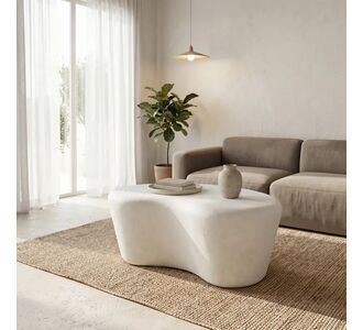 Τραπέζι σαλονιού Fedris pakoworld mdf λευκό 80x70x34εκ |  Τραπεζάκια σαλονιού στο espiti