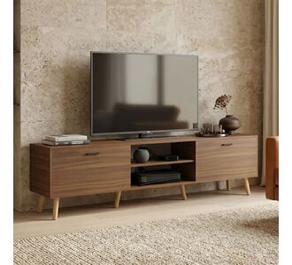 Έπιπλο τηλεόρασης Gorna pakoworld καρυδί 180x35x48.6εκ |  Έπιπλα τηλεόρασης στο espiti