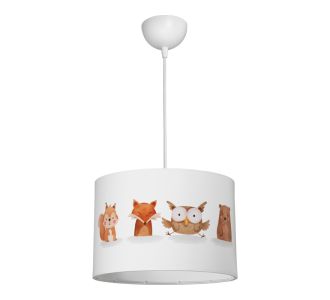 Παιδικό φωτιστικό οροφής Wooda pakoworld led E27 πολύχρωμο PVC Φ30x20εκ |  Οροφής στο espiti