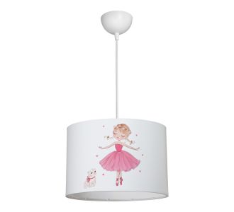 Παιδικό φωτιστικό οροφής Ballerina pakoworld led E27 πολύχρωμο PVC Φ30x20εκ |  Οροφής στο espiti