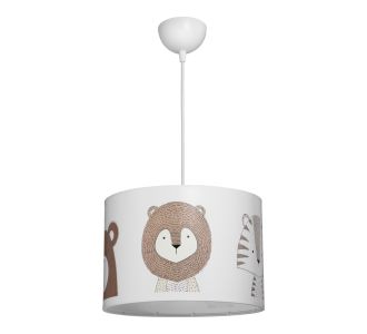 Παιδικό φωτιστικό οροφής Safari pakoworld led E27 πολύχρωμο PVC Φ30x20εκ |  Οροφής στο espiti
