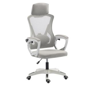 ΚΑΡΕΚΛΑ ΓΡΑΦΕΙΟΥ SALAS HM1223.02 P.P. ΛΕΥΚΟ-ΓΚΡΙ MESH ΥΦΑΣΜΑ 60x60x118-128Υεκ |  Καρέκλες γραφείου στο espiti