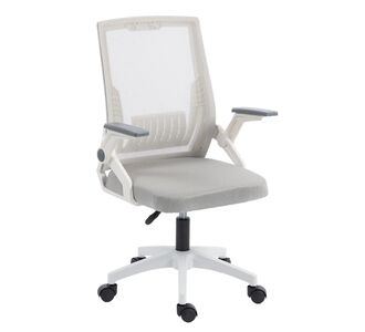 ΚΑΡΕΚΛΑ ΓΡΑΦΕΙΟΥ ZENITH HM1225.02 ΛΕΥΚΟ PP--ΑΝΟΙΧΤΟ ΓΚΡΙ MESH 60x60x92-100Υεκ |  Καρέκλες γραφείου στο espiti