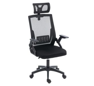 ΚΑΡΕΚΛΑ ΓΡΑΦΕΙΟΥ MATRON HM1226.01 ΜΑΥΡO PP & MESH ΥΦΑΣΜΑ 47x47x128Υεκ |  Καρέκλες γραφείου στο espiti