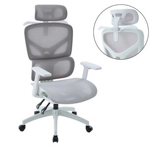 ΚΑΡΕΚΛΑ ΓΡΑΦΕΙΟΥ APEX HM1227.02 ΛΕΥΚΟ PP--ΑΝΟΙΧΤΟ ΓΚΡΙ MESH 68x68x120-130Υεκ |  Καρέκλες γραφείου στο espiti