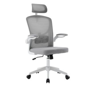 ΚΑΡΕΚΛΑ ΓΡΑΦΕΙΟΥ FLOATER HM1230.02 ΛΕΥΚΟ PP--ΑΝΟΙΧΤΟ ΓΚΡΙ MESH 62x62x106-116Υεκ |  Καρέκλες γραφείου στο espiti