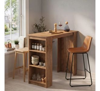 Τραπέζι μπαρ Toska Megapap χρώμα pine oak 120x50x103,6εκ. |  Τραπέζια στο espiti