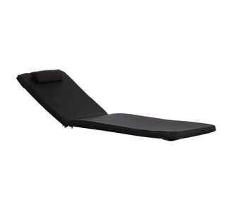 ΜΑΞΙΛΑΡΙ ΞΑΠΛΩΣΤΡΑΣ ΜΕ ΠΡΟΣΚΕΦΑΛΟ SIFNOS HM11234.15T TEXTILENE 600g/m2 2x1-ΜΑΥΡΟ |  Μαξιλάρια Εξωτερικού Χώρου στο espiti