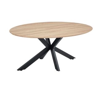 Τραπέζι Makrey pakoworld sonoma mdf- μαύρα μεταλλικά πόδια 180x90x75εκ |  Τραπέζια στο espiti