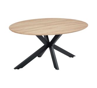 Τραπέζι Makrey pakoworld sonoma mdf- μαύρα μεταλλικά πόδια 160x90x75εκ |  Τραπέζια στο espiti