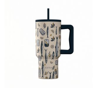 ESTIA ΘΕΡΜΟΣ STRAW TUMBLER XL SAVE THE AEGEAN 900ml SALT LIFE - 01-41557 Estia |  Θερμός & Αξεσουάρ στο espiti