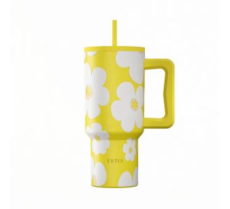 ESTIA ΘΕΡΜΟΣ STRAW TUMBLER XL SAVE THE AEGEAN 900ml YELLOW DAISY - 01-41625 Estia |  Θερμός & Αξεσουάρ στο espiti
