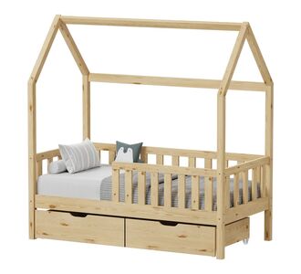 Παιδικό κρεβάτι Bendina τ. Montessori με 2 συρτάρια pakoworld ξύλο πεύκου σε φυσικη αποχρωση 90x190εκ |  Κρεβάτια στο espiti