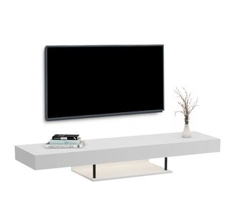 ΕΠΙΠΛΟ ΤΗΛΕΟΡΑΣΗΣ ΤΟΙΧΟΥ ME LED SAVOR HM18381.02 ΜΕΛΑΜΙΝΗ ΛΕΥΚΗ 150x29,5x22Υεκ |  Έπιπλα τηλεόρασης στο espiti