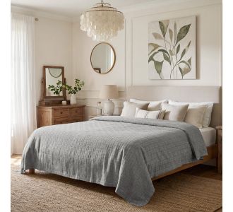 ΚΟΥΒΕΡΤΑ ΖΑΚΑΡ ΜΟΝΗ MATLASSE ROMVIA 170X270 GREY (360 gsm) |  Κουβέρτες Βαμβακερές Μονές στο espiti