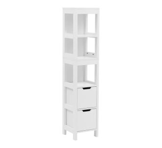 Ντουλάπι-στήλη Kelby pakoworld mdf λευκό 30x30x144εκ |  Σετ Μπάνιου στο espiti