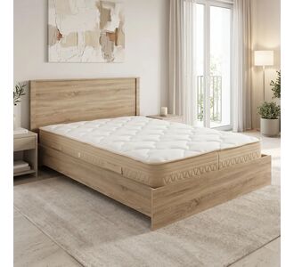 Κρεβάτι με στρώμα Athos Sleepy pakoworld sonoma 160x200εκ |  Κρεβάτια στο espiti