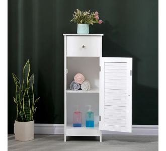 Ντουλάπι-στήλη Chesy pakoworld mdf λευκό 32x30x87εκ |  Σετ Μπάνιου στο espiti