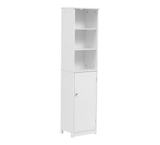 Ντουλάπι-στήλη Desilia pakoworld mdf λευκό 37x30x160εκ |  Σετ Μπάνιου στο espiti