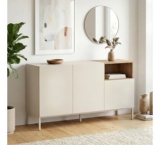 Μπουφές Cailin Megapap χρώμα sandstone - sepet oak 140x41,8x80εκ. |  Μπουφέδες στο espiti