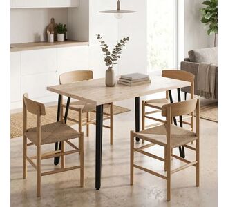 Τραπέζι Xana Megapap χρώμα travertine 120x70x77,5εκ. |  Τραπέζια στο espiti