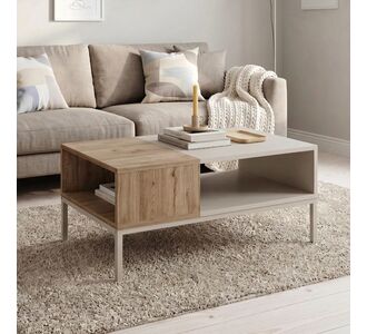 Τραπεζάκι σαλονιού Cailin Megapap χρώμα sandstone - sepet oak 90x56x40,6εκ. |  Τραπεζάκια σαλονιού στο espiti