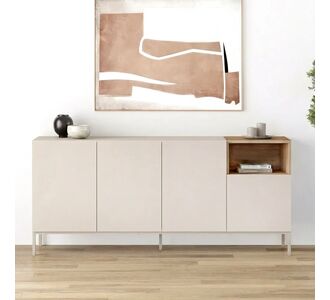 Μπουφές Cailin Megapap χρώμα sandstone - sepet oak 180x41,8x80εκ. |  Μπουφέδες στο espiti