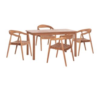 ΣΕΤ ΤΡΑΠΕΖΑΡΙΑΣ ΕΞ.ΧΩΡΟΥ 5ΤΜΧ EBENIZER HM10915 ΞΥΛΟ TEAK ΣΕ ΦΥΣΙΚΟ |  Σετ τραπεζαρία κήπου στο espiti