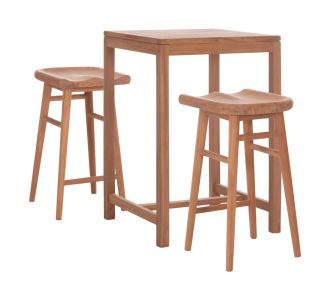 ΣΕΤ ΤΡΑΠΕΖΙ ΜΕ 2 ΣΚΑΜΠΟ ΜΠΑΡ BOLMAR HM10917 ΞΥΛΟ TEAK ΣΕ ΦΥΣΙΚΟ ΧΡΩΜΑ |  Σετ τραπεζαρία κήπου στο espiti