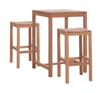 ΣΕΤ ΤΡΑΠΕΖΙ ΜΕ 2 ΣΚΑΜΠΟ ΜΠΑΡ PRESSCOT HM10918 ΞΥΛΟ TEAK ΣΕ ΦΥΣΙΚΟ ΧΡΩΜΑ |  Σετ τραπεζαρία κήπου στο espiti